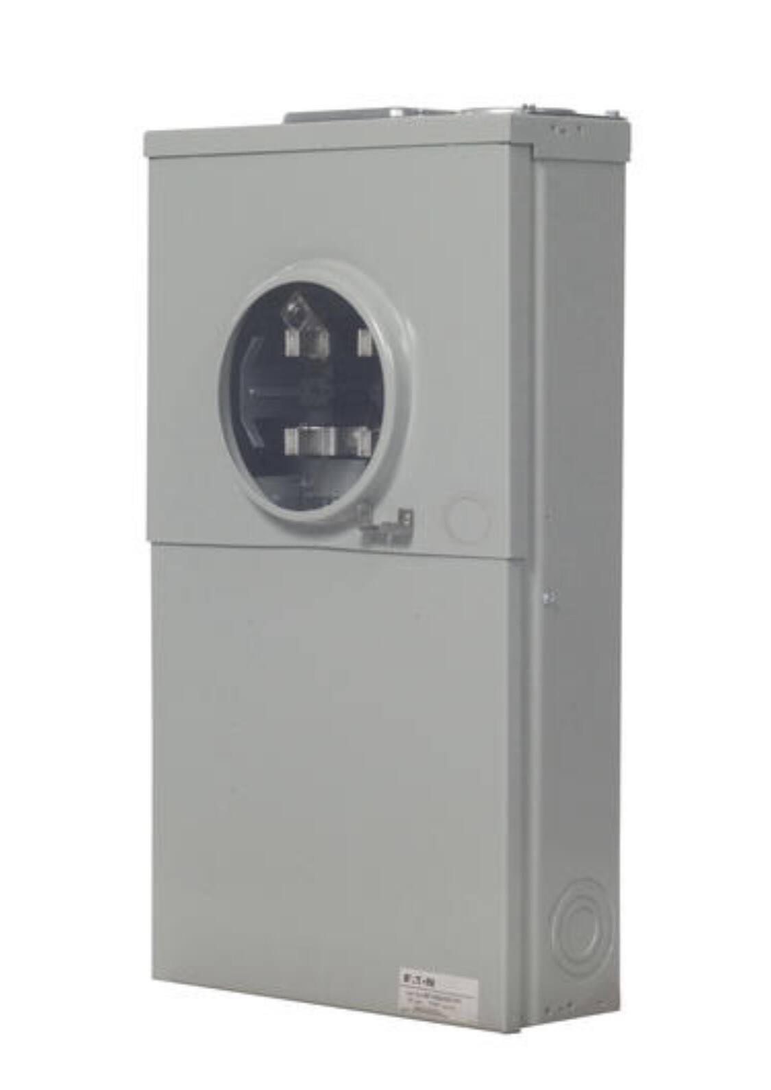 Eaton 200 Amp Outdoor Meter Base Main Breaker Combo + 4 spaces MBT48B200BTSBL