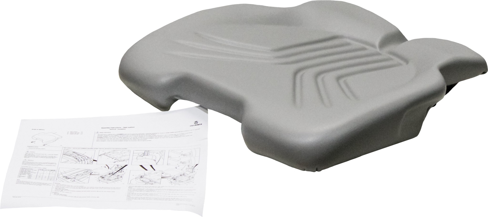 Grammer 521 Seat Cushion – Gray Vinyl – Grammer PN 1212297