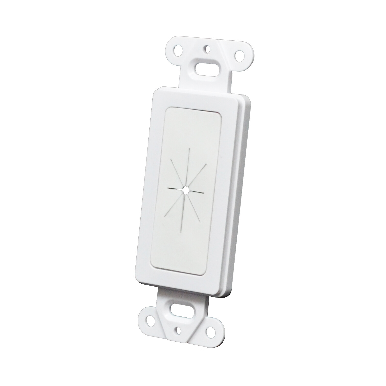 50pcs Decorator Wall Plate Insert with Flexible Opening White