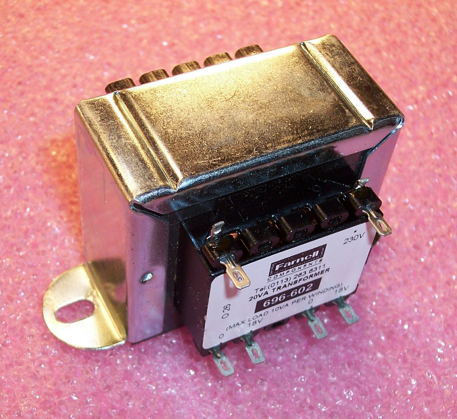 CTFCS20-18 PRO-POWER/ FARNELL ISOLATION TRANSFORMER 1x230V 2x18V 20VA 696-602