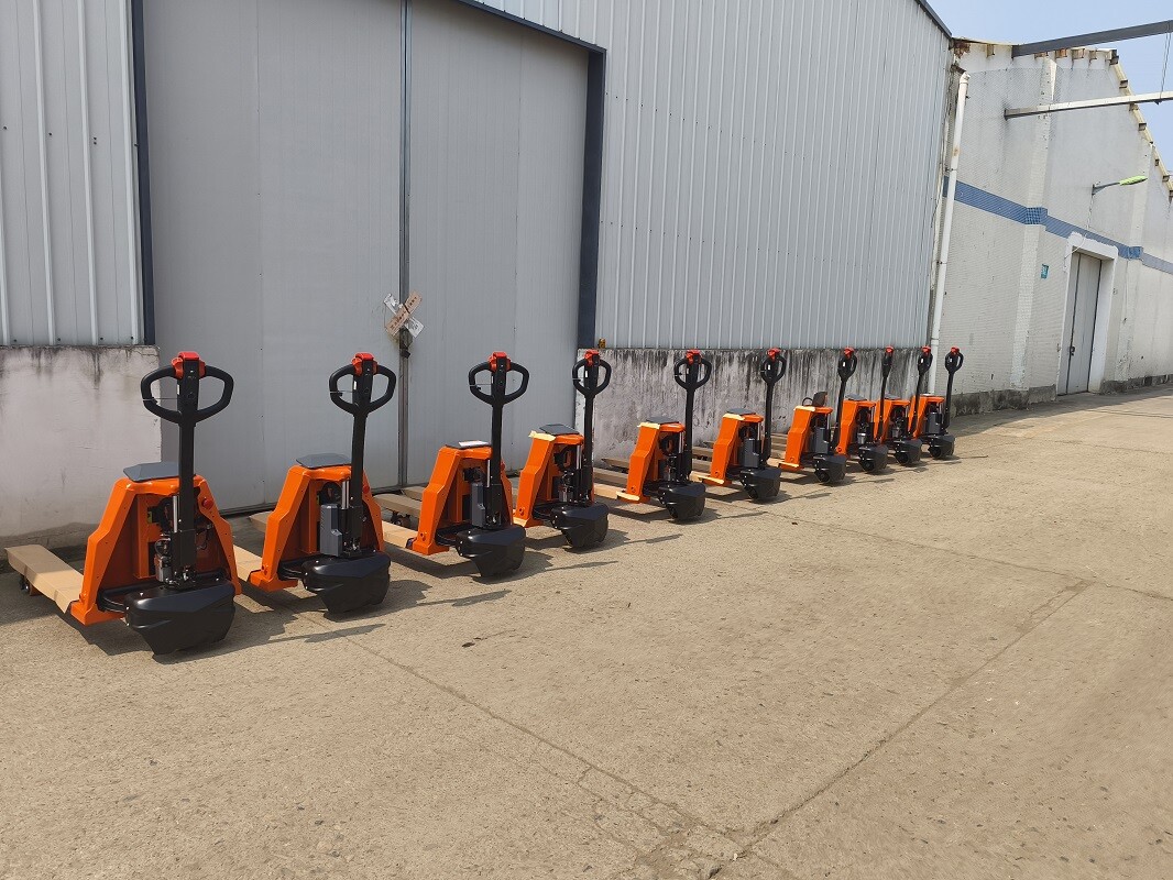4400LBS Fully Electric Pallet Jack Truck Powered Lithium Battery 48″ x 27″ Forks