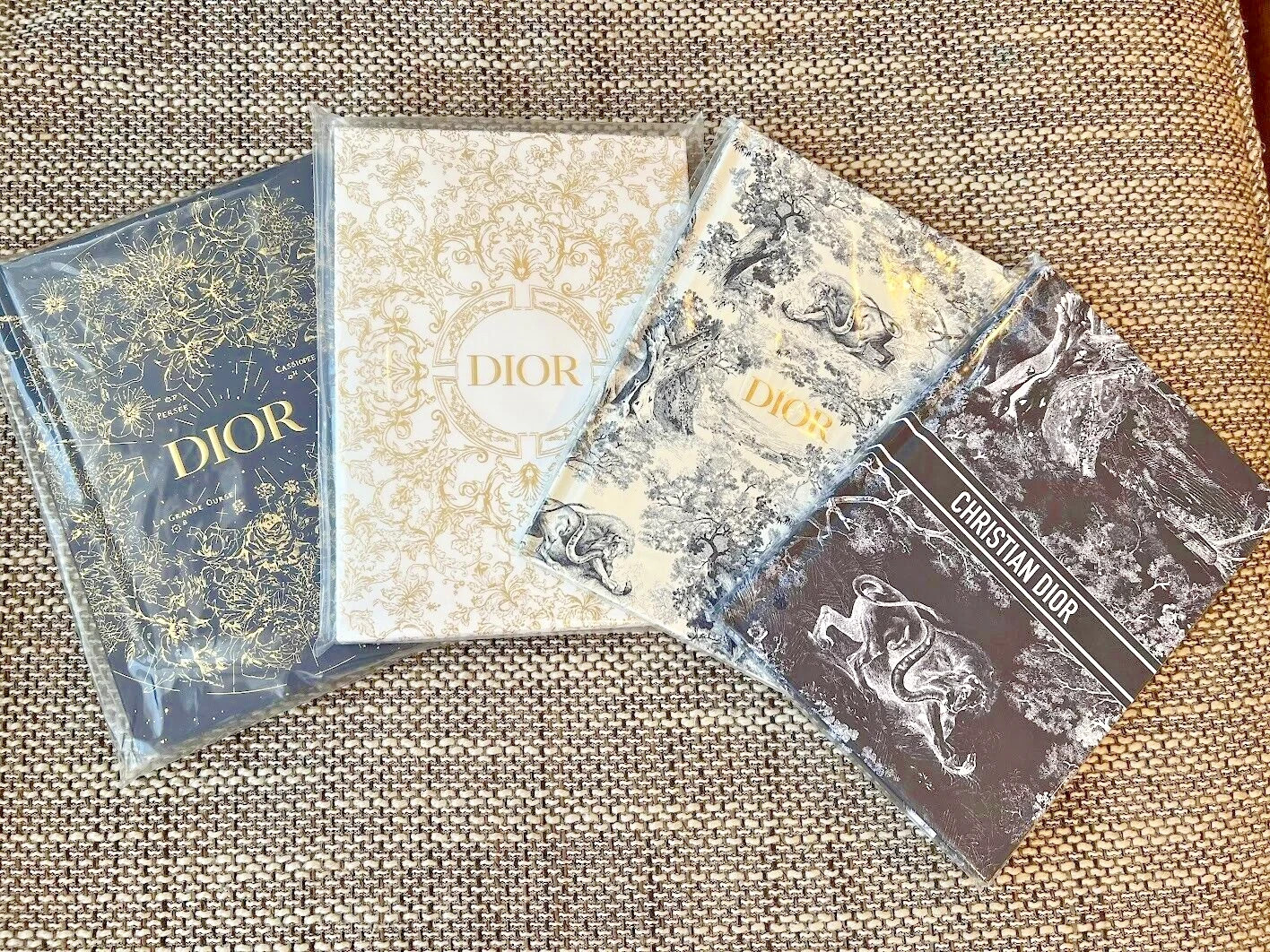 Notebook a set of 4 NEW Authentic Journal novelty　Christian Dior