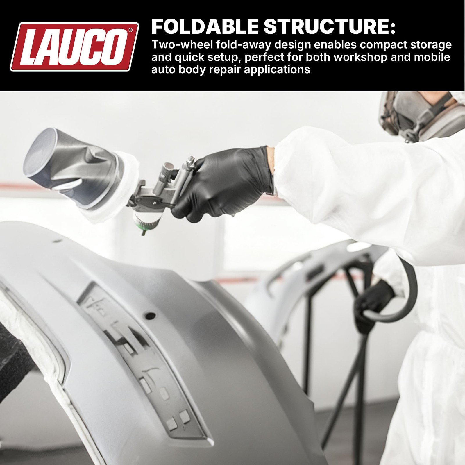 LAUCO Universal Panel and Bumper Stand – Adjustable Car Painting & Repair Stand
