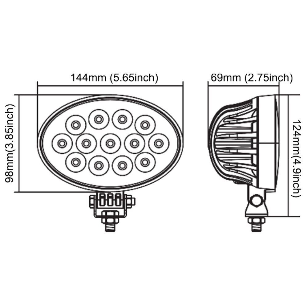 LED Work Light Flood beam For Massey Ferguson Tractors 5435,5445,6490,6495,6497