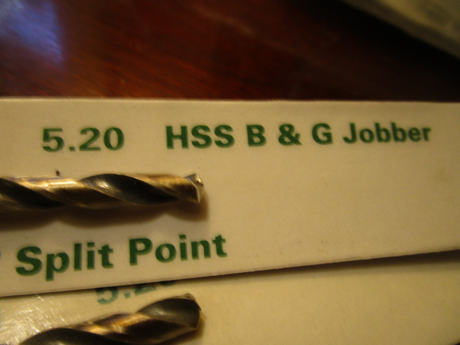 5.20mm x 95.0mm OAL 135° Split Black / Gold HSS Straight Jobber Drill QTY 2