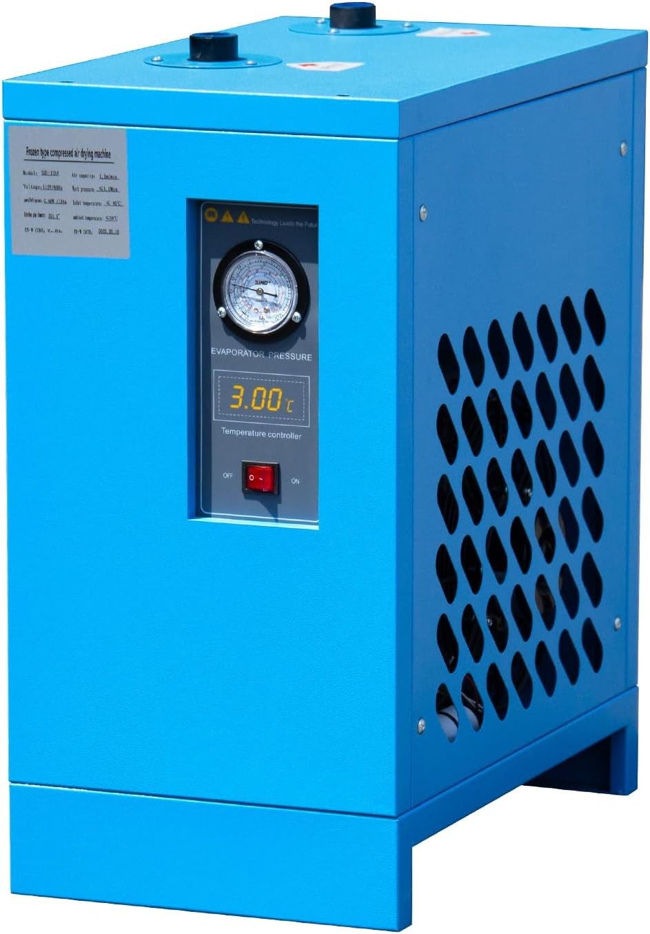 110V 35CFM 0.58 KW Refrigerated Compressed Air Dryer with R134a Cooling System