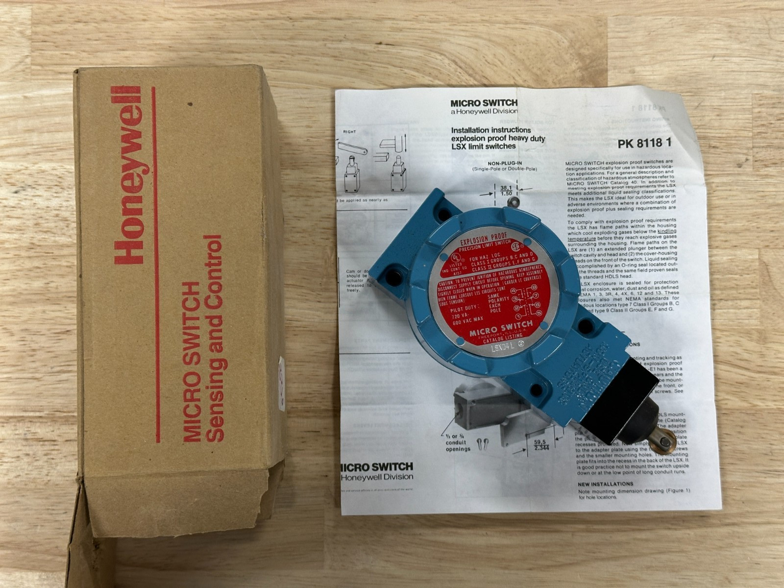 Honeywell LSXD4L Explosion Proof Micro Switch – NEW old stock