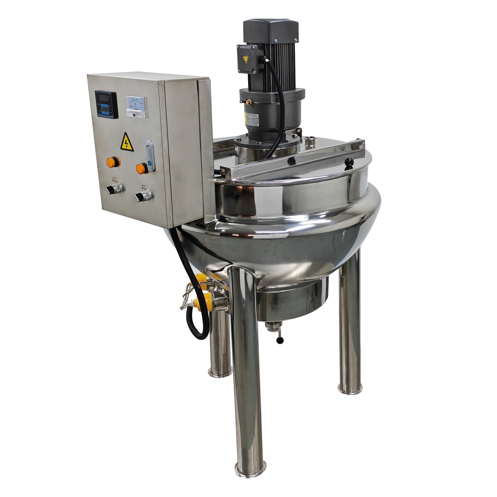 220V Jacketed Kettel Commercial Sandwich Pot Scraper100L 26.5Gal 27.6*18.1in Pot