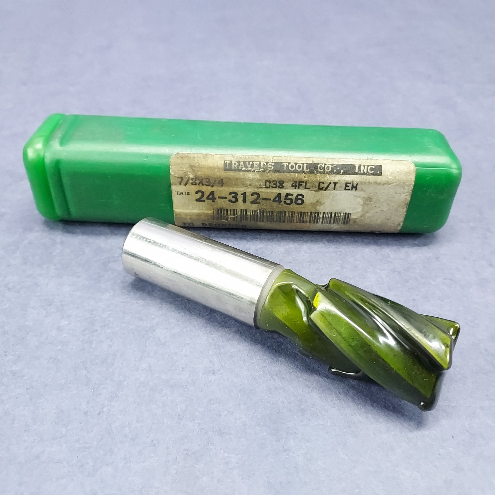 7/8″ TTC Production Carbide Tipped Finish Mill 1-27/64″ LOC Travers Tool