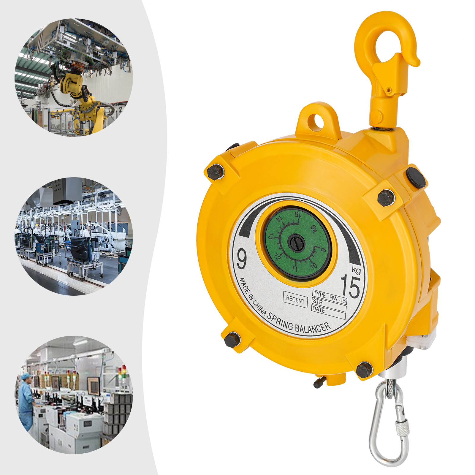 5-9kg Adjustable Spring Tool Balancer Retractable Spring Balancer W/ 1* Wrench