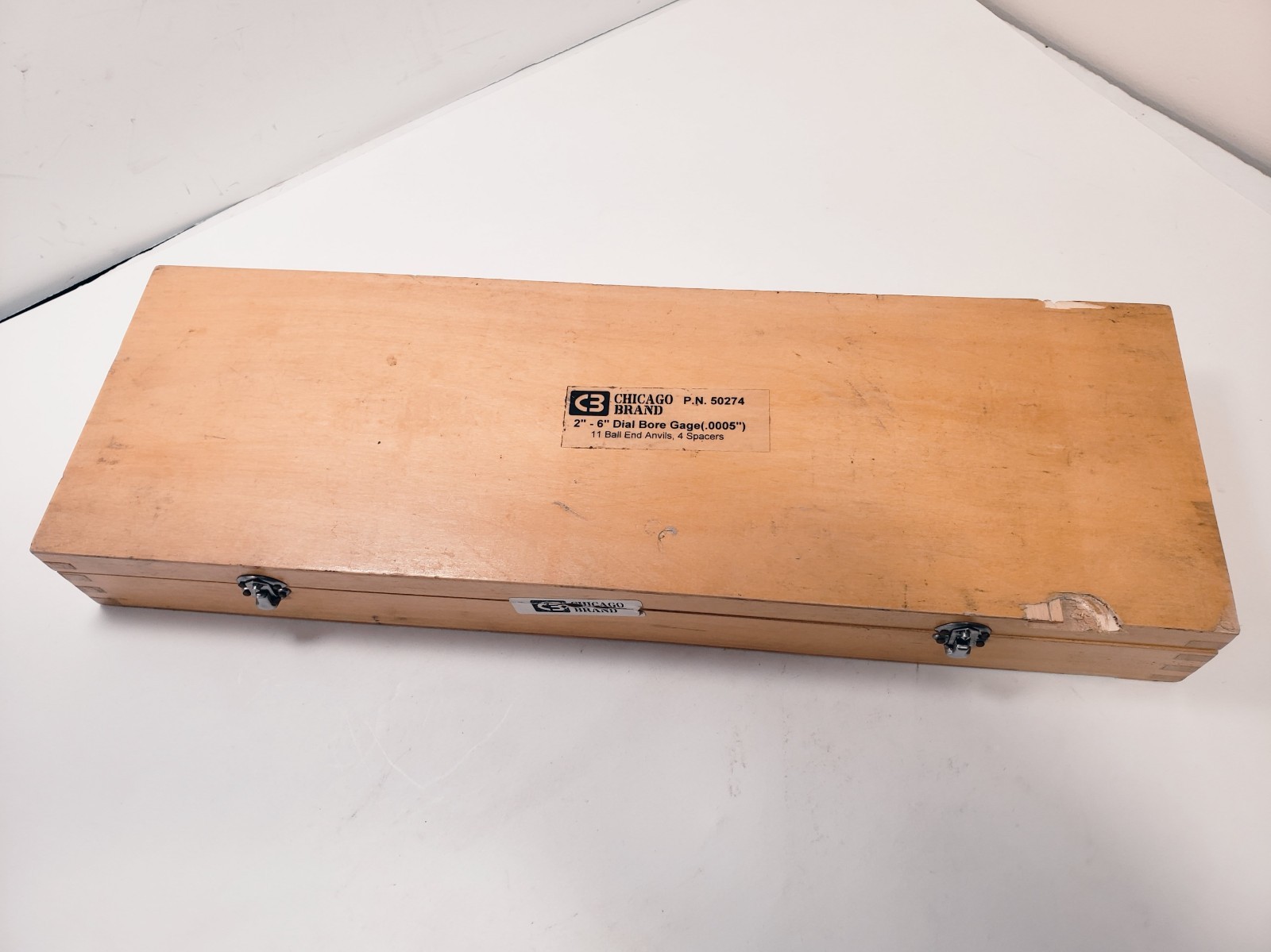 2-6″ Dial Bore Gage .0005″ Accuracy Hardened Ball End Anvils Chicago Brand 50274