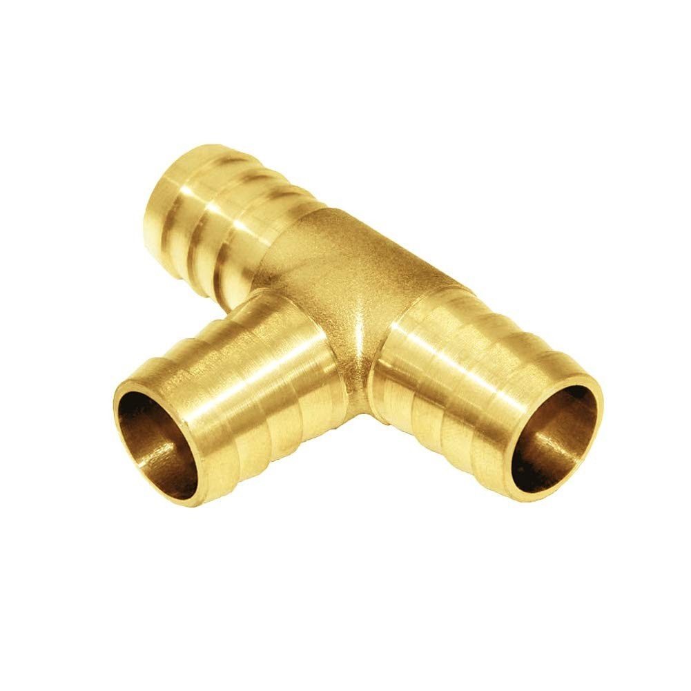 Precise 5/8″ Brass 3-Way Tee Fittings – Leak-Proof, High-Temp Resistant Design