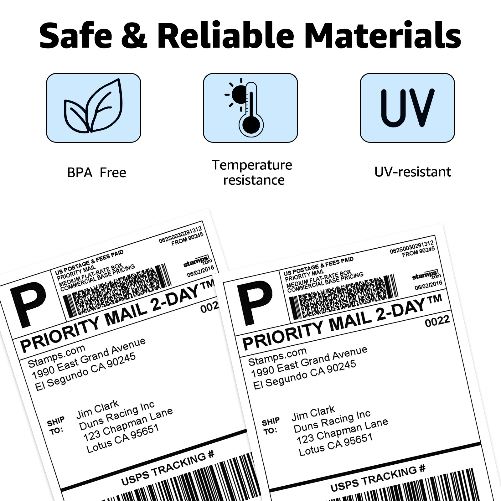 4X2 Direct Thermal 750 Labels Per Roll 4″X2″ For Zebra LP ZP GX LP2844 GC420T