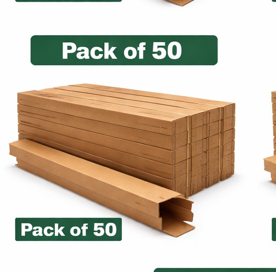 4″ x 4″ x 36″ Corrugated Shipping Boxes–Heavy Duty Kraft Rigid Cardboard Boxes
