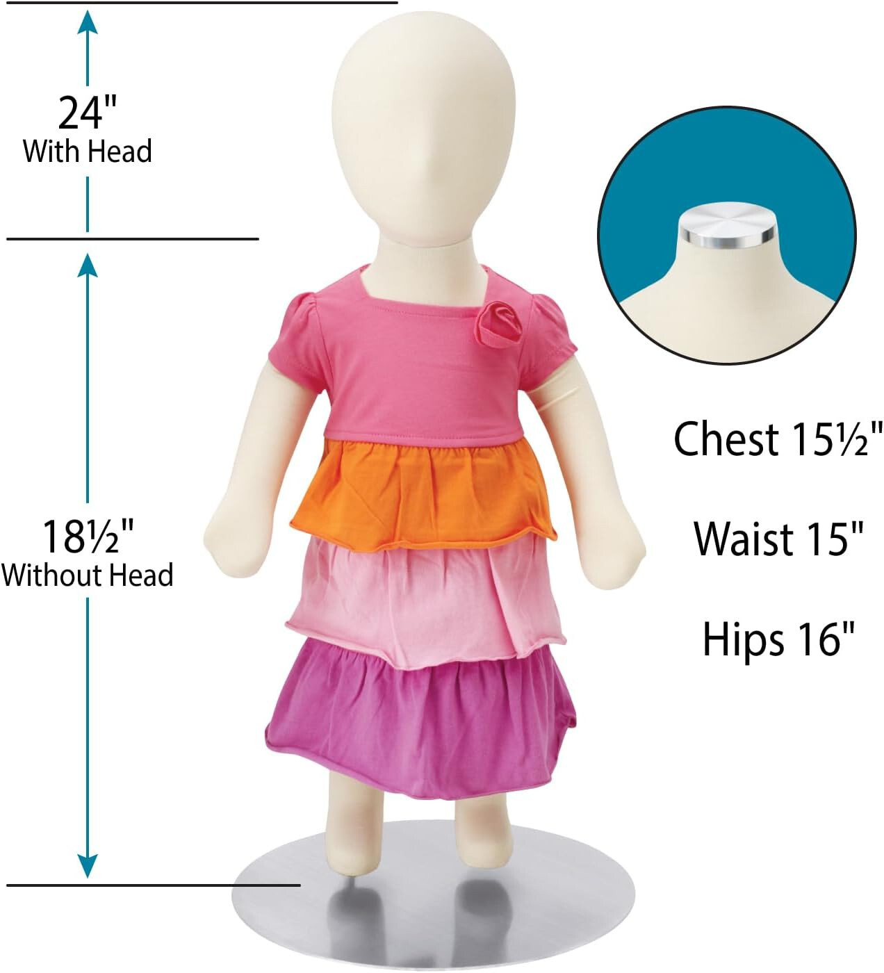 Flexible 3 Month Old Baby Mannequin Boy Girl Unisex Form Retail Bendable 24 ½» T