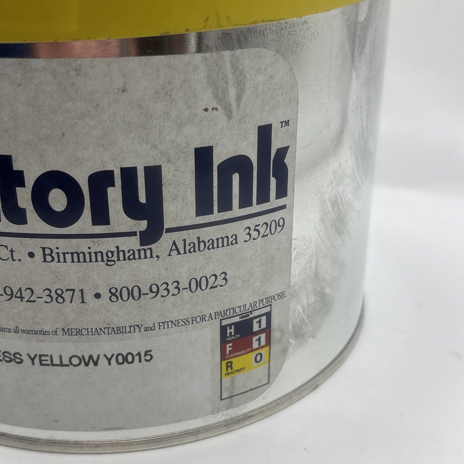 Victory Ink- Offset Pantone Printing Ink «YELLOW Y0015»- 5.20 lb. can «Oil Base»
