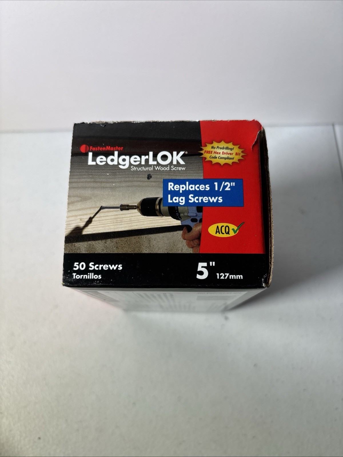 FastenMaster FMLL005-50 LedgerLOK Ledger Board Fastener, 5 Inches, 50-Count