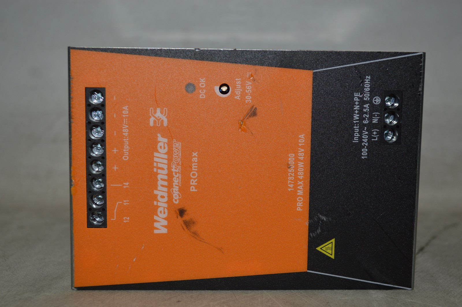 Weidmuller Switching Power Supply PRO MAX 480W 48V 10A