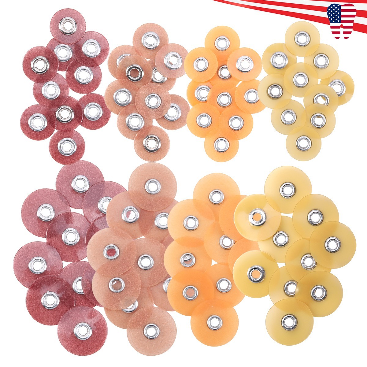 40pcs Dental Composite acabado de pulido discos gruarse + mandril 1/2″ or 3/8″
