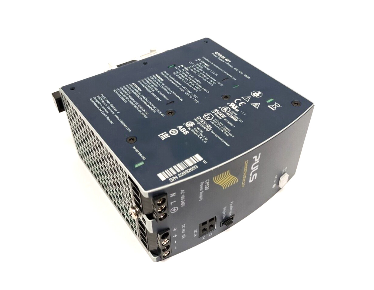 PULS CPS20.481 Power Supply 1-Phase 120-240VAC 48VDC 10A 480W
