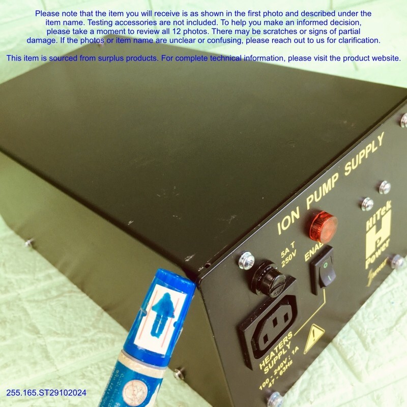 HiTek Power IP100/502/07 A1025900, ION PUMP SUPPLY as photos, SN:9577, FedExDHL