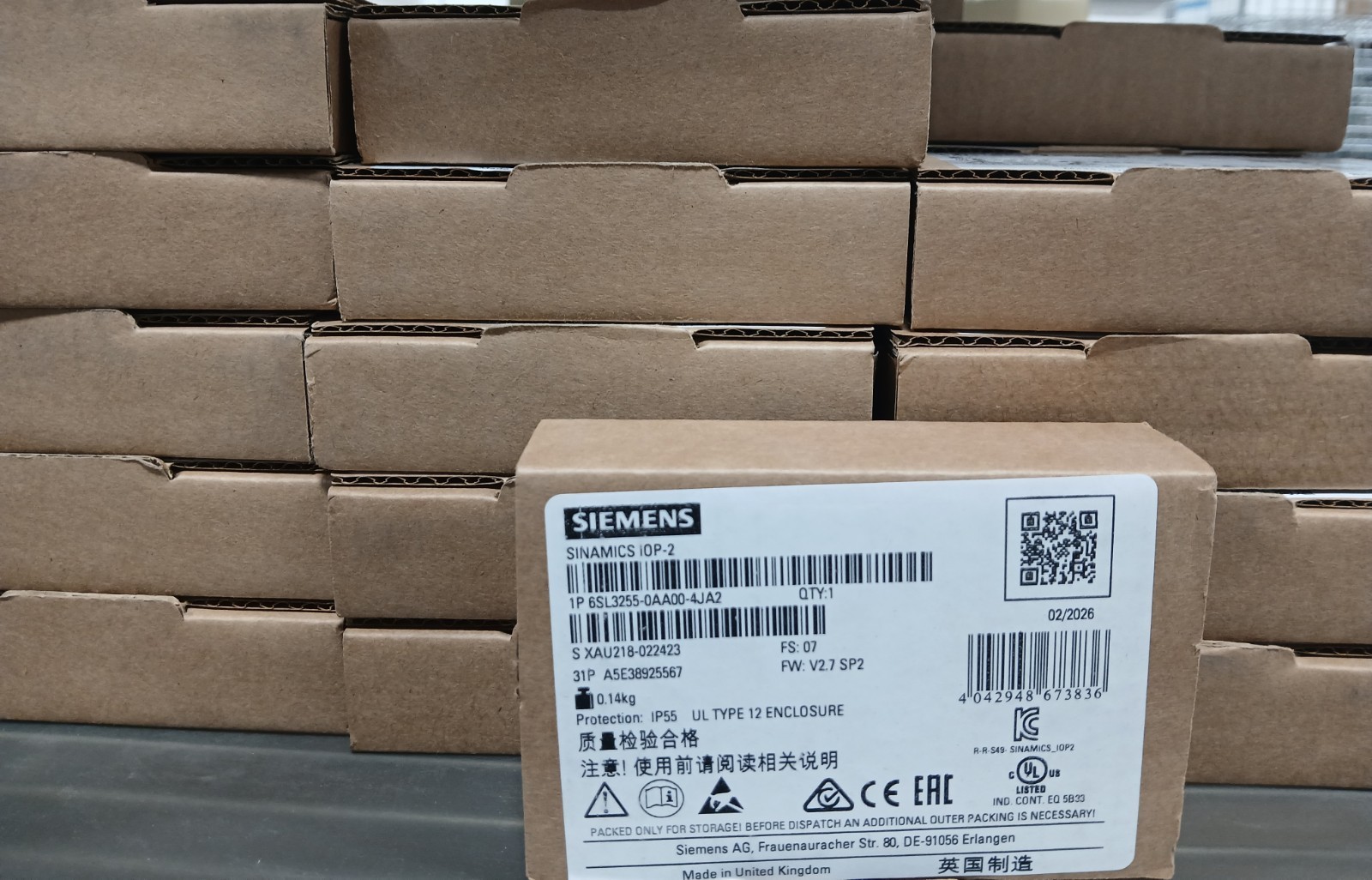 SIEMENS 6SL3255-0AA00-4JA2, SINAMICS IOP-2 INTELLIGENT OPERATOR PANEL