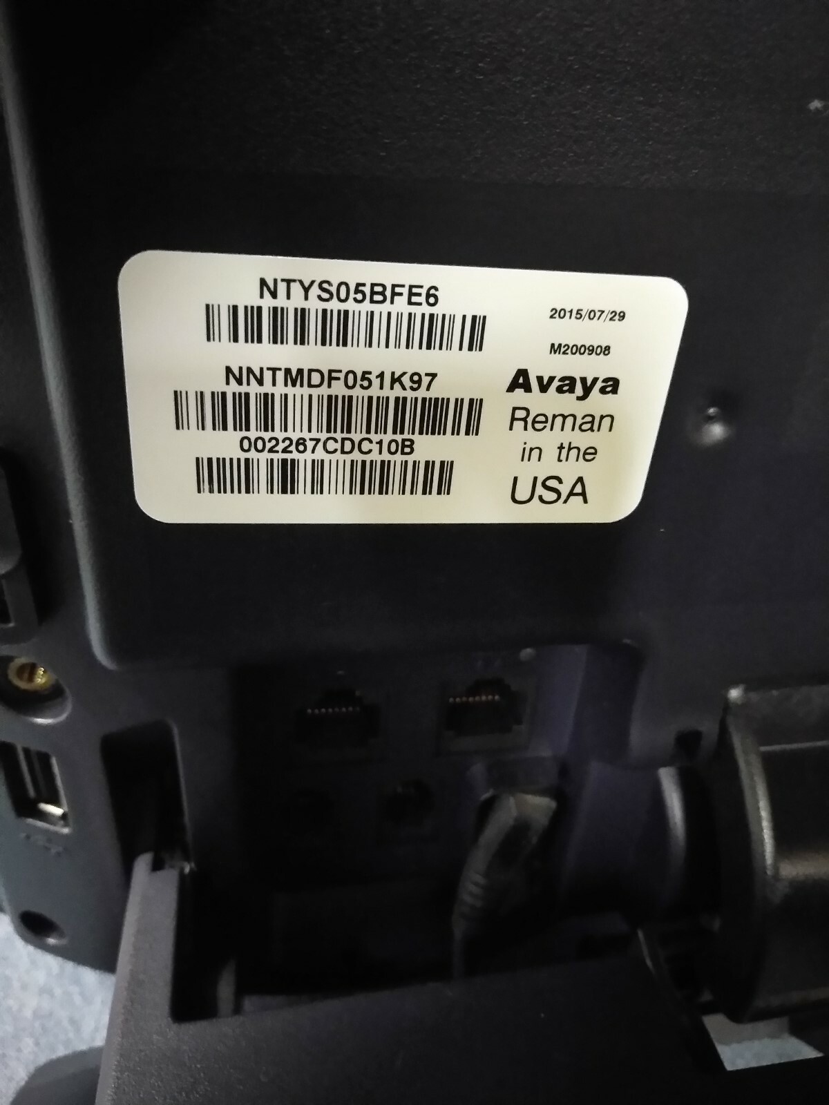 1140E w/AOM Avaya Nortel IP Phone English Text (700500575, NTYS05BFE6 + NTYS08)