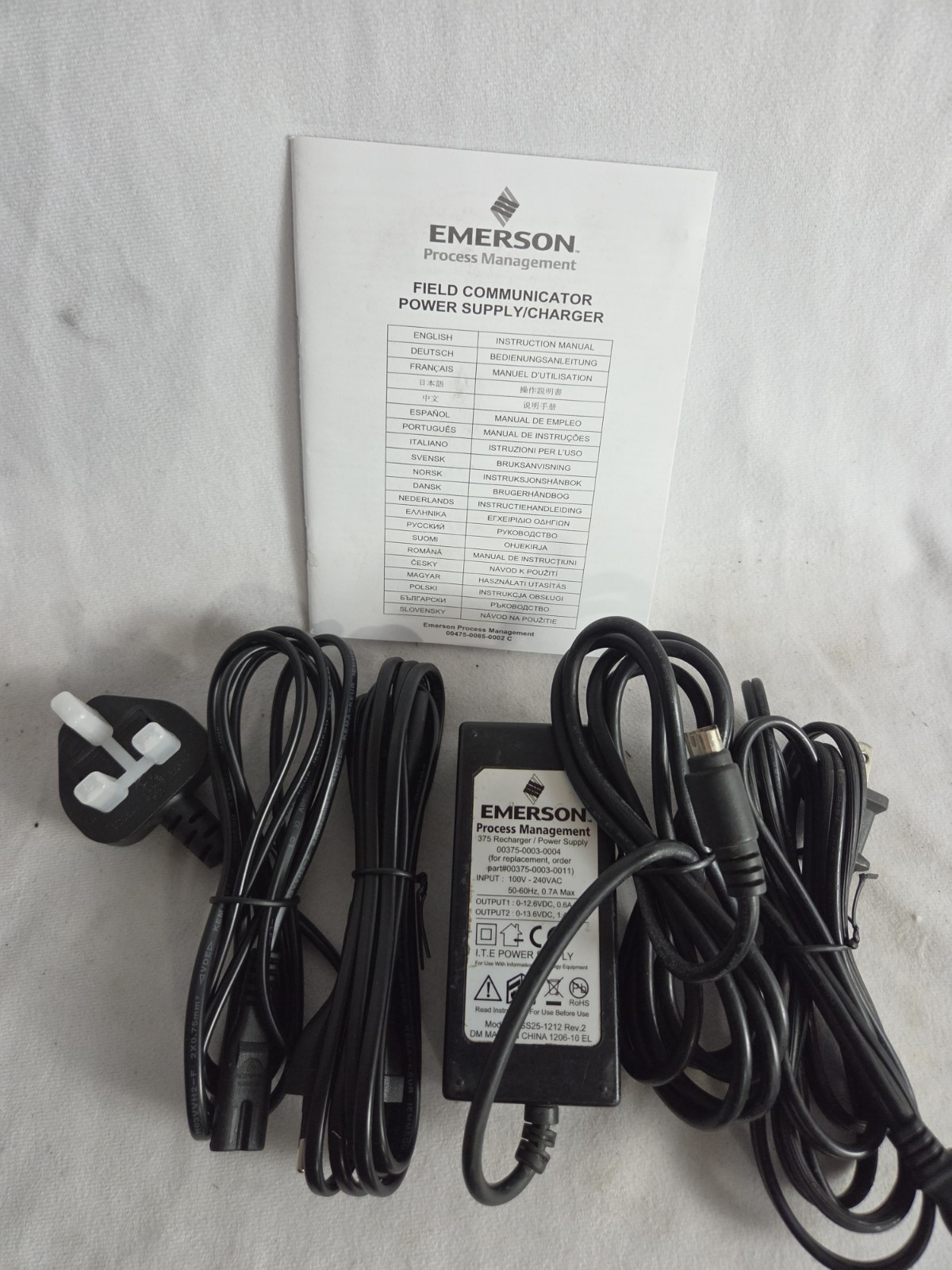 EMERSON Rosemount Fieldbus PROCESS MANAGEMENT 375 CHARGER Only