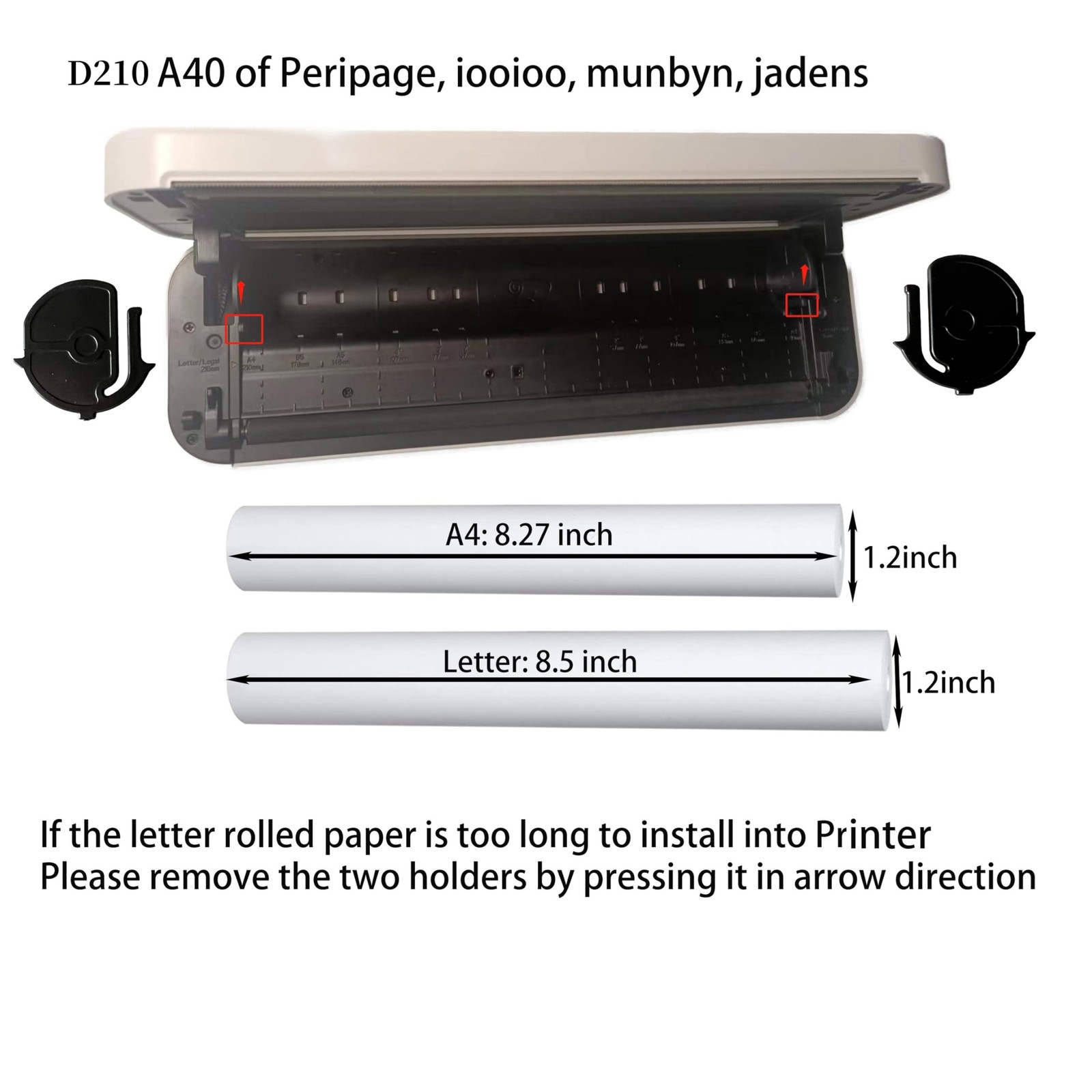 8 rolls (about 200 pages), A4, thermal printer 8 rolls, 3 years, white