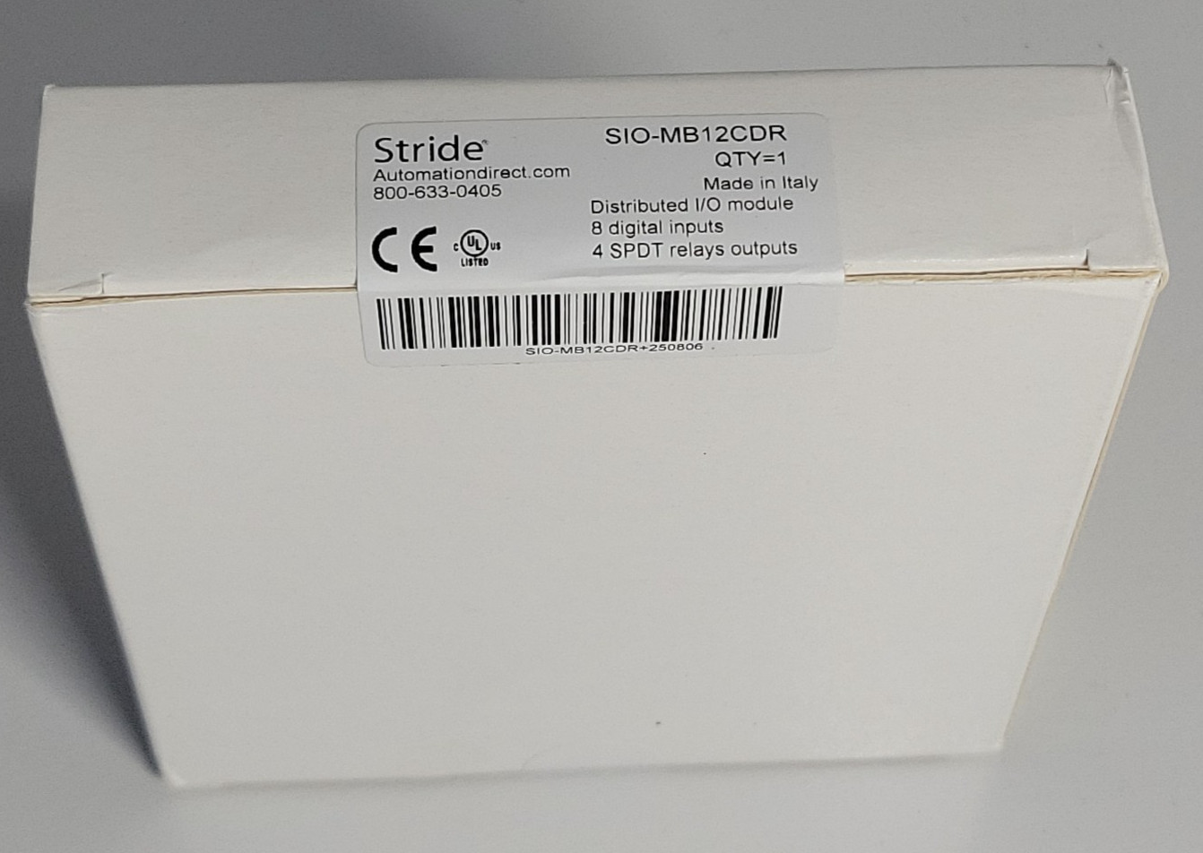 New SEALED AutomationDirect Stride SIO-MB12CDR Distributed I/O Relay Module Box