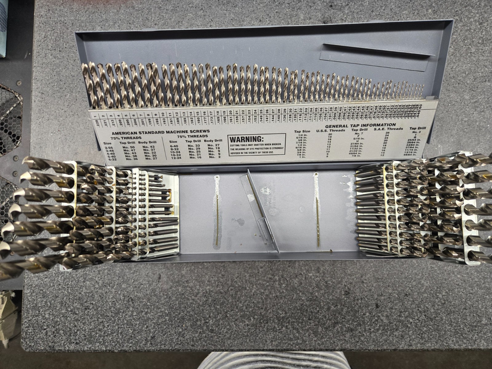 Drill Set, 115 Piece Screw Machine Length HSS