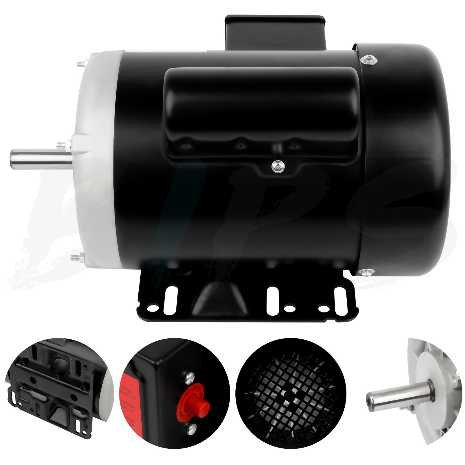 1/2 HP Electric Motor 1750 RPM 56 Frame Single Phase 115/230 V 60 HZ