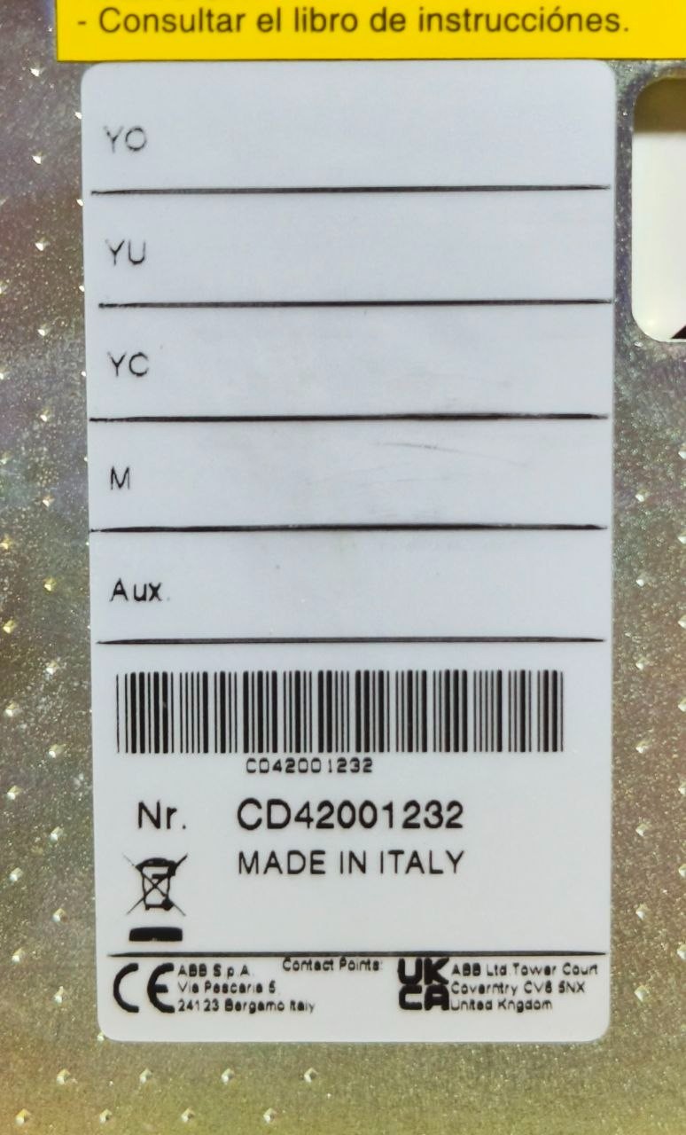 NEW🆕 ABB SACE EMAX E2N/E MS 1250A DC 3P DISCONNECT SWITCH CIRCUIT BREAKER