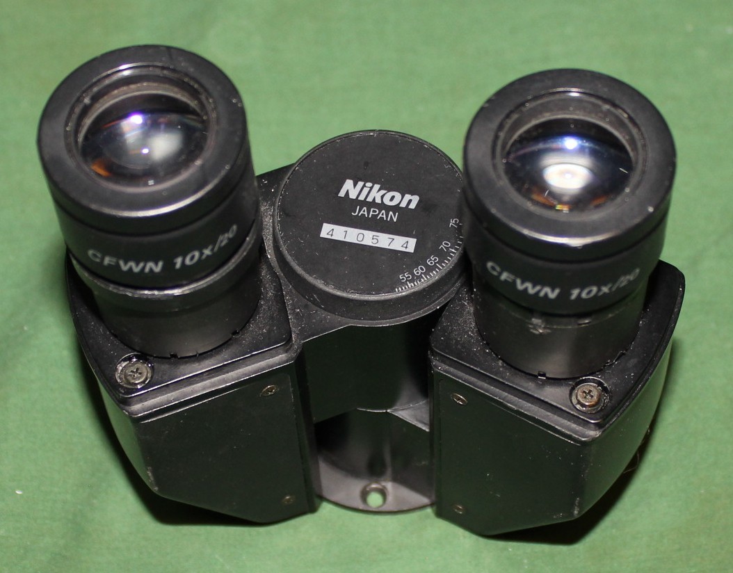 Head and CFWN 10x/20Eye Pieces from Nikon Diaphot 200 Microscope