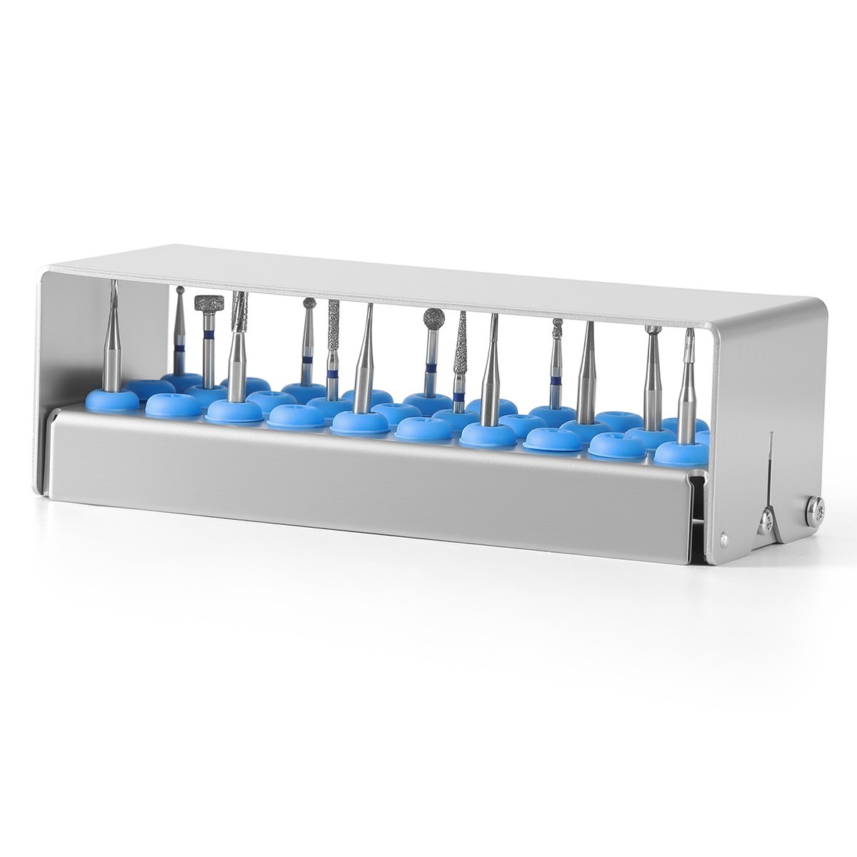 30Holes Dental Autoclave Bur Holder Block Disinfection Sterilizer for FG/CA Burs