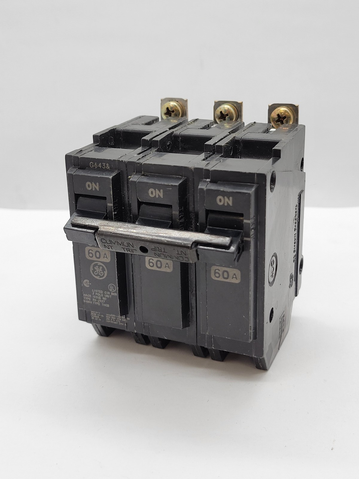 General Electric THQB32060 Bolt-On Circuit Breaker 60A 3P 240V THQB