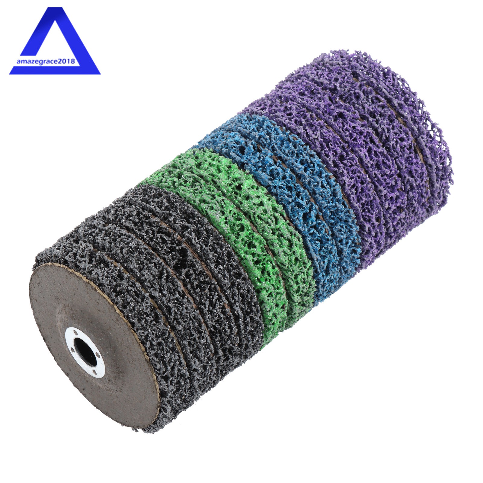 12 Pcs 4 Kinds Paint Strip Disc 4″ × 5/8″ Angle Grinder Stripper Wheels for Rust