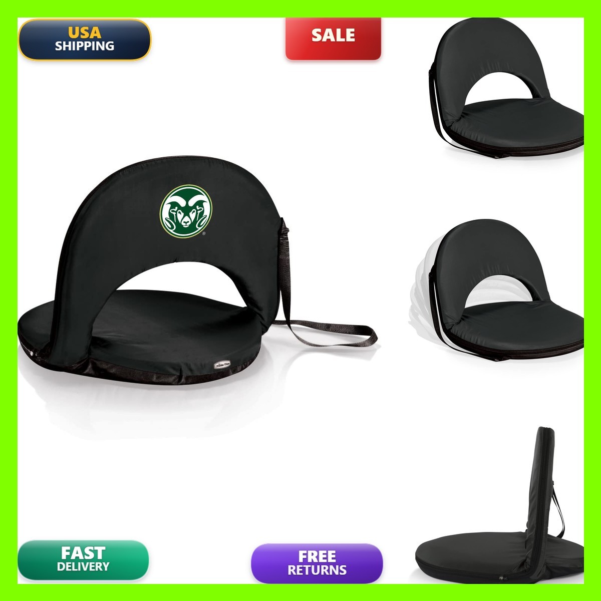 Picnic Time Ncaa Colorado State Rams Oniva Seat Regular 626-00-179-134-0