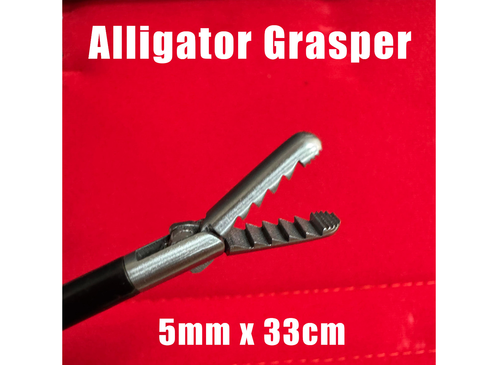 ELEVEXA® Laparoscopic ALLI-GATOR Grasper 5mm 33cm Bariatric Crocodile Forceps CE