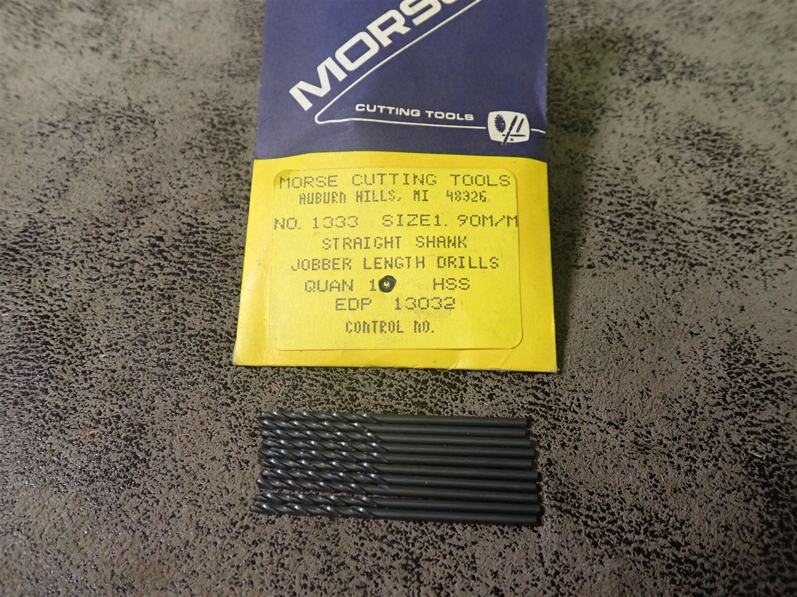 NEW Morse 13032 Jobber Length Drill 1.90mm HSS Drill Bits 10 Pack (BN408)