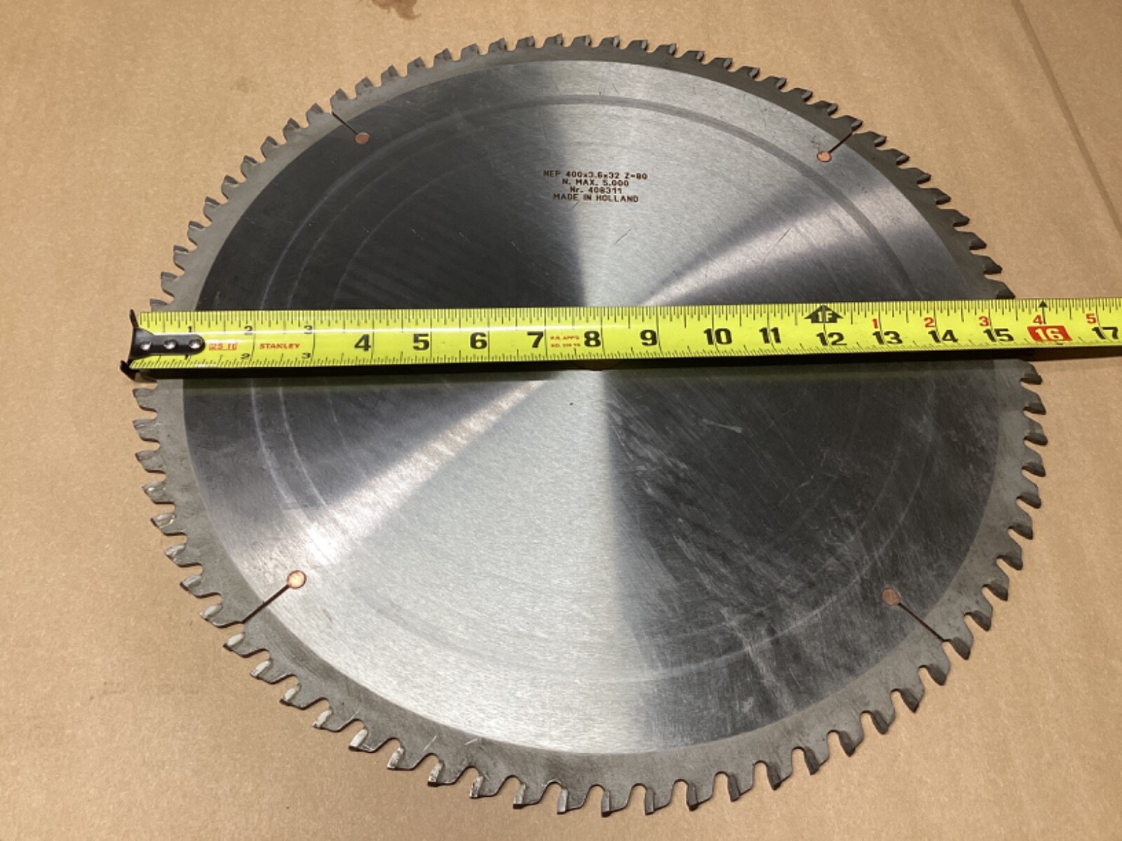 Circular Saw Blade 400×3.6×32 A-80 N Max 5.000 #111G26PR7