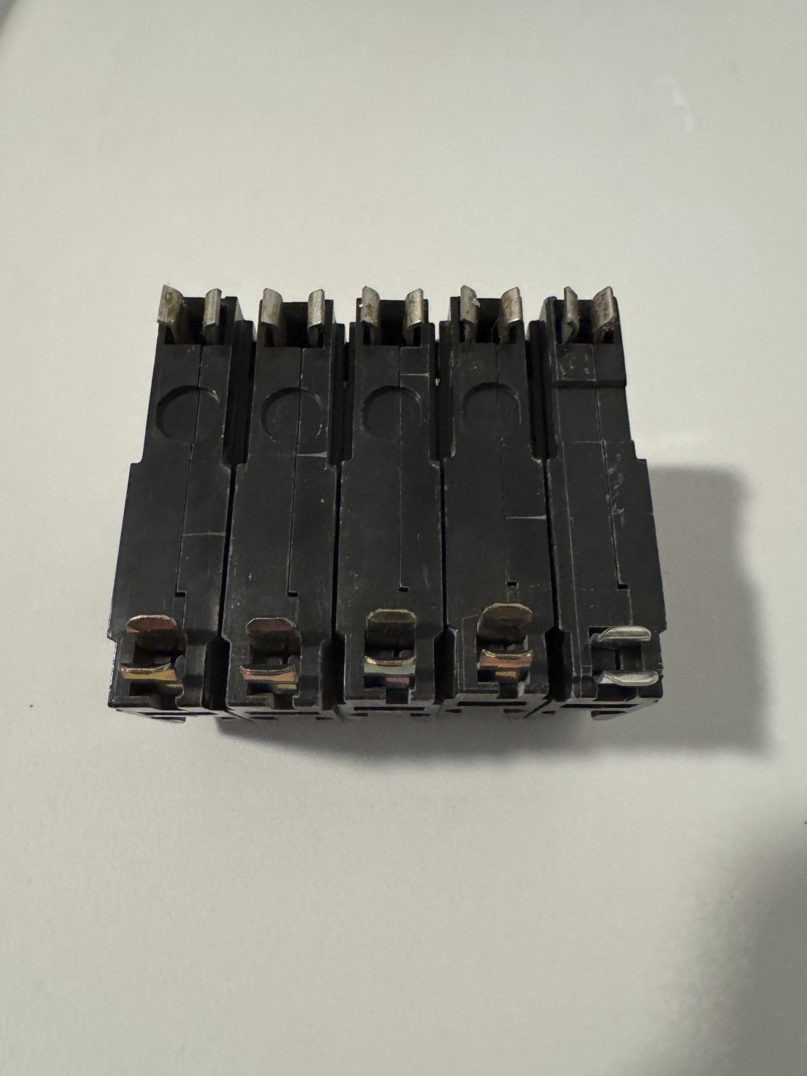 Lot of 5 Square D QO120 20 Amp Single Pole Circuit Breakers New Open Box