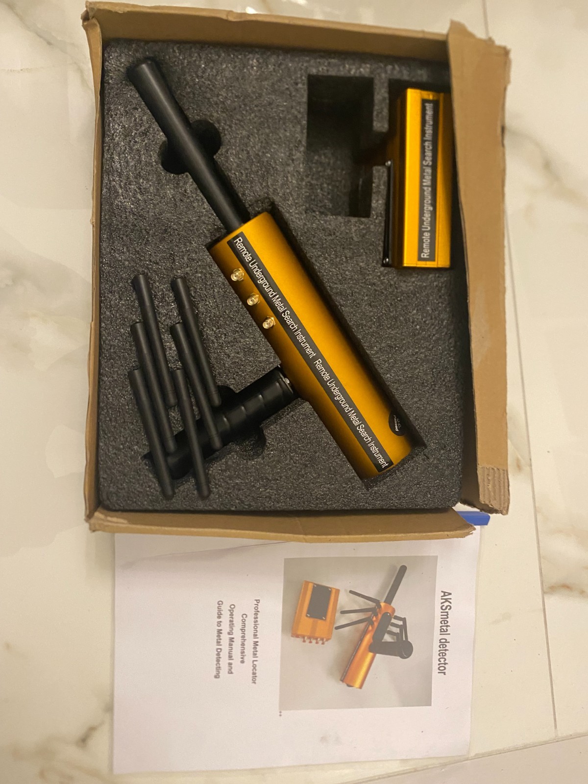 AKS Remote Underground Metal Search Instrument for Copper, Silver and Gold