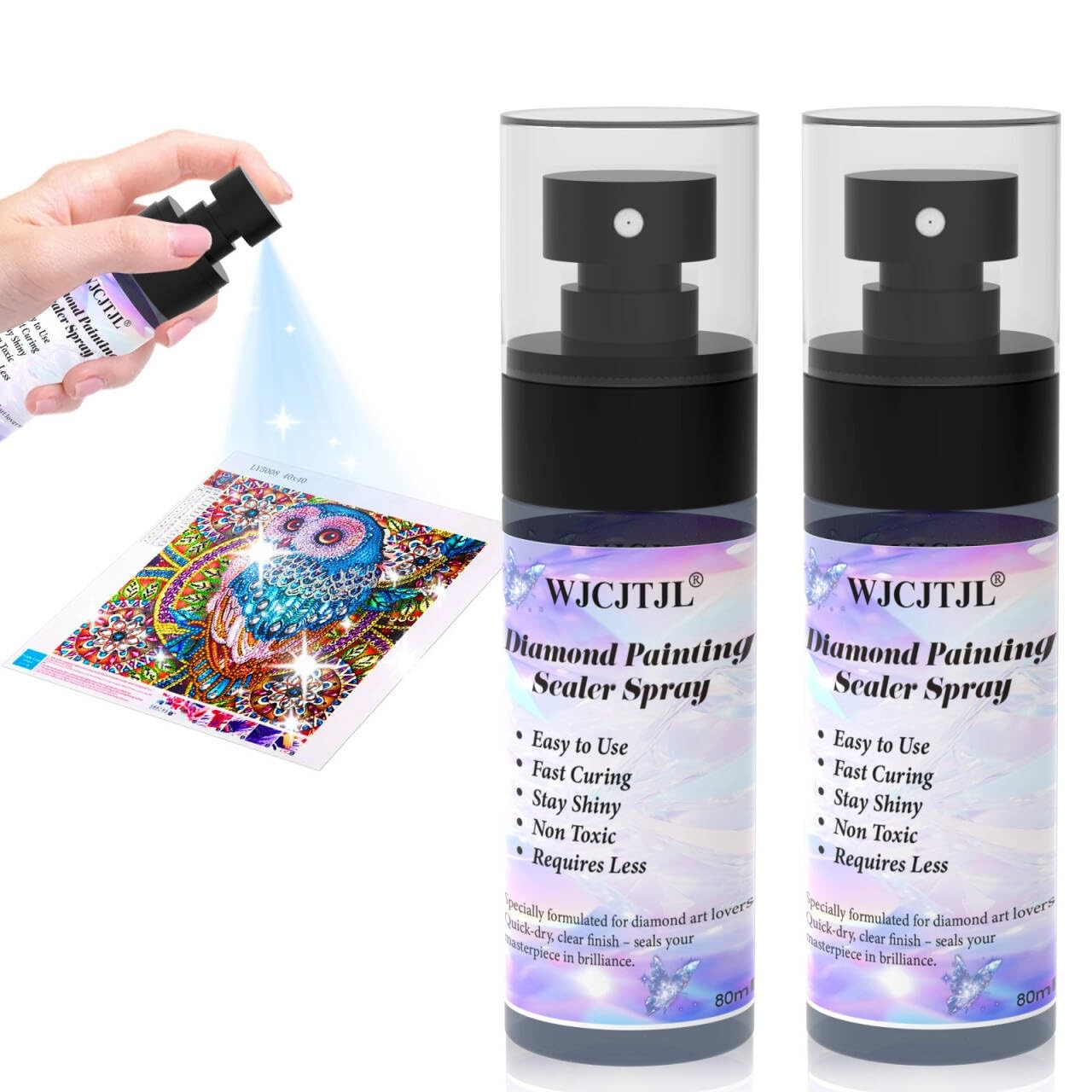 Upgraded Diamond Painting Sealer Spray – 30 Minutes Quick Dry Diamond Art Sea…