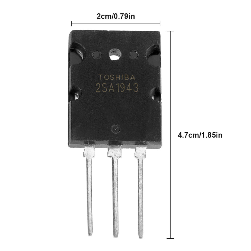 20PCS Black Power Matched Transistors 2SA1943 2SC5200 For High Performance US
