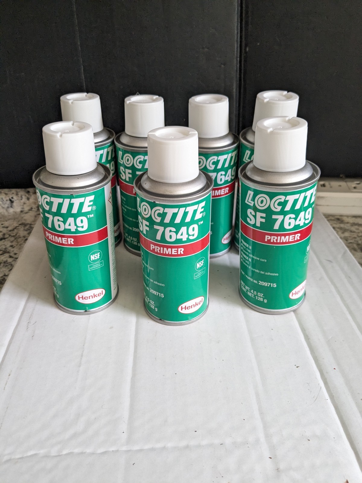 Lot 7 Loctite SF 7649 Spray Primer N, 4.5oz Can Aerosol EXP 3/25. Part 209715