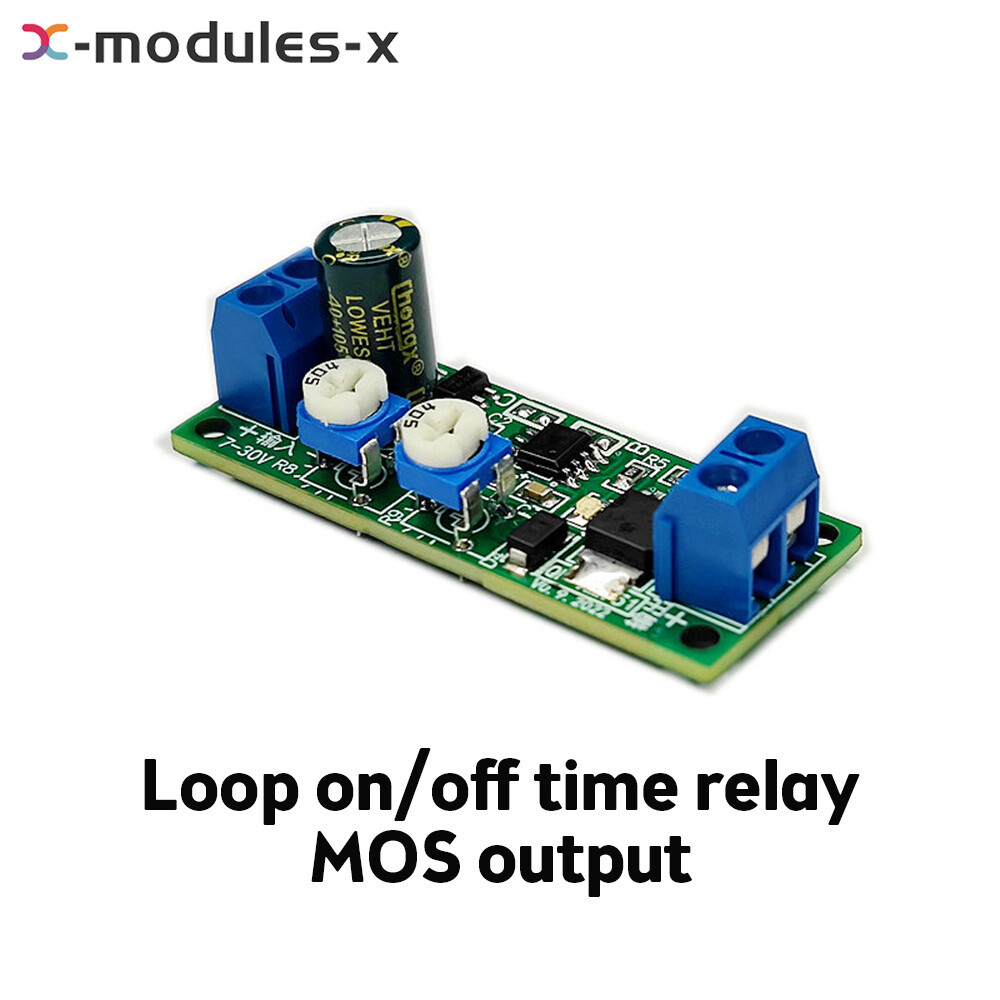 DC7-30V MOS Adjustable Cycle Timer Delay On/Off Switch Power Supply Relay Module
