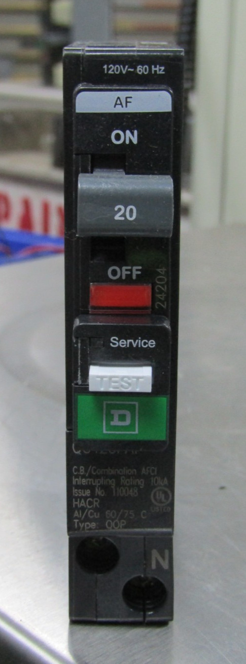 😍NEW SQUARE D SCHNEIDER 20 AMP CIRCUIT BREAKER ARC-D-TEC 120V 1P QO120PAF