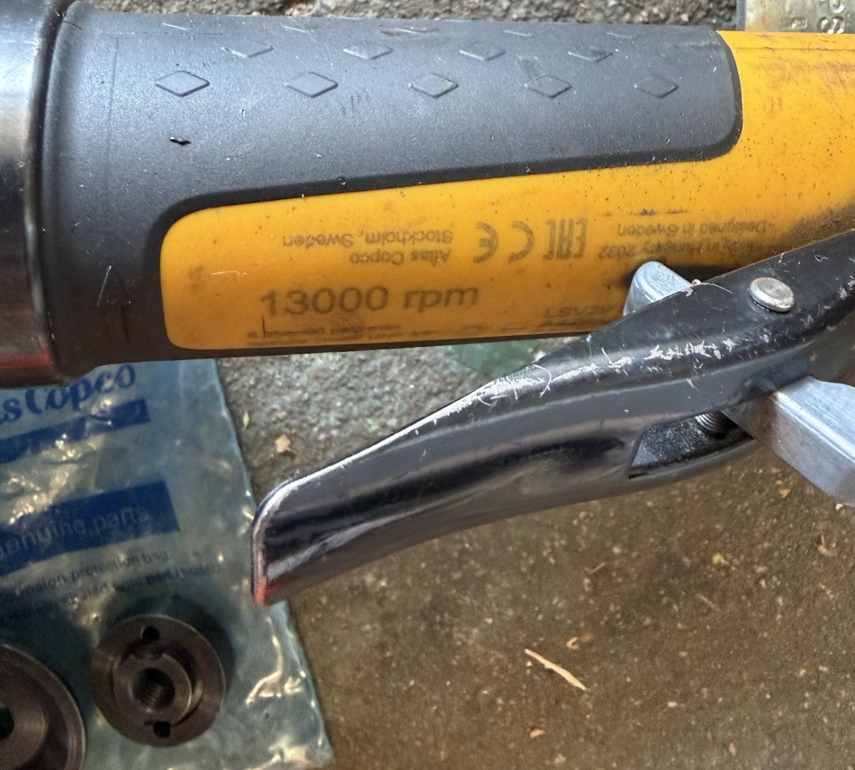 ATLAS COPCO 8423012749 LSV29 ST13-100E Extended ANGLE GRINDER 4 1/2 Inch Wheel