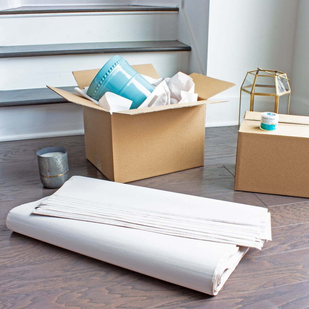 500 Sheets of Unprinted Packing Paper, 24 in. x 36 in., Perfect for Shipping